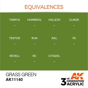 AK Interactive AK11140 GRASS GREEN – STANDARD 17ml – immagine 3