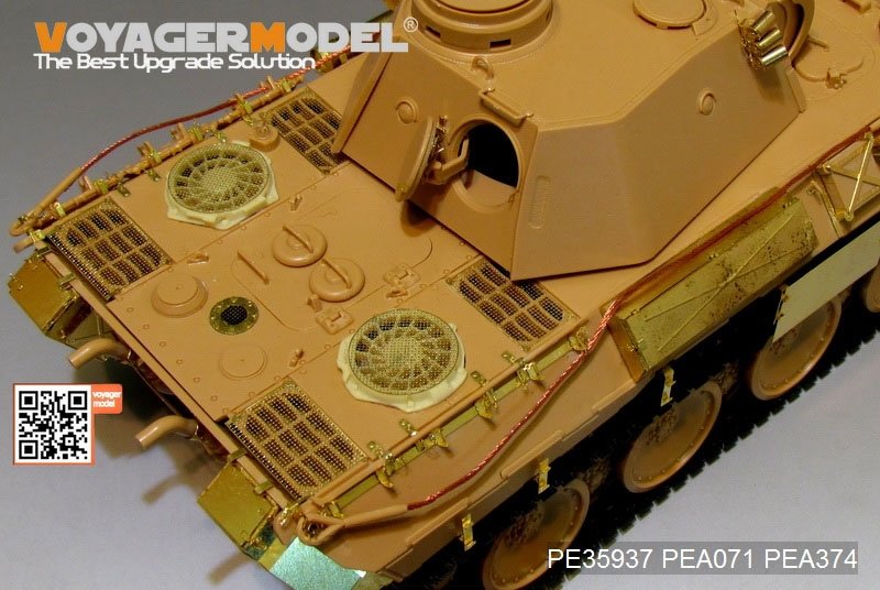 Maquette Voyager PE35937 Chars Panther D allemands de la Seconde Guerre mondiale (modèle de base) pour MENG TS-038 au 1/35 – image 8