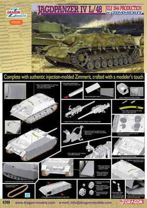 Dragon 6369 Jagdpanzer IV L/48 July 1944 Production w/Zimmerit 1/35 – immagine 2