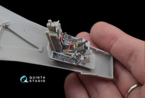Intérieur imprimé en 3D et coloré sur papier décalcomanie Quinta Studio QD48035 F-16C (pour maquette Hasegawa) 1/48 – image 3
