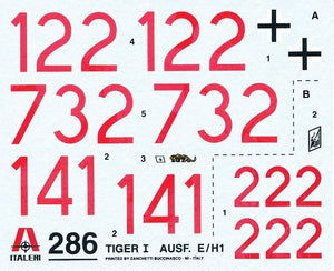 Italeri 0286 Tiger I Ausf. E/H1 1/35 – Bild 3
