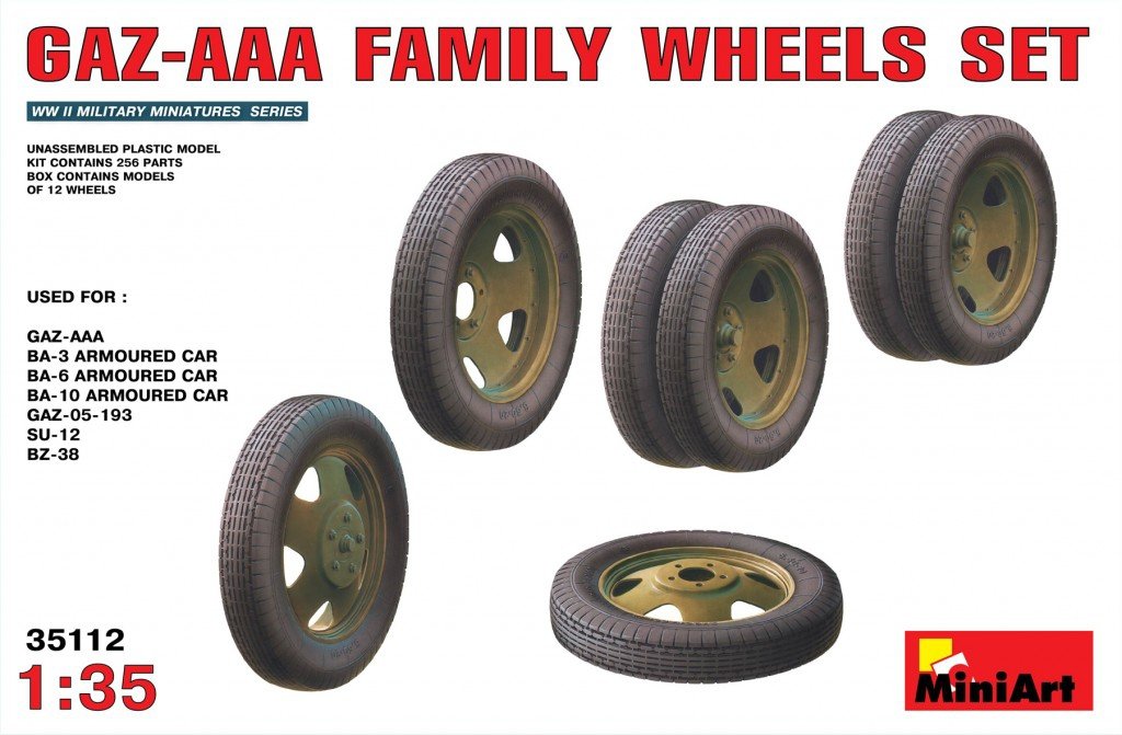 MiniArt 35112 Soviet GAZ-AAA Family wheels set 1/35