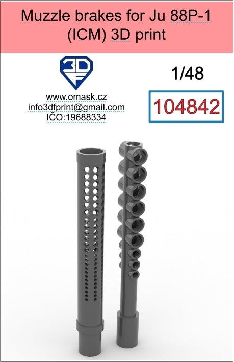 Freins de bouche Omask 104842 pour Ju88 P-1 1/48