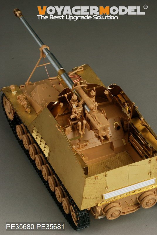 Maquette Voyager PE35680 Sd.Kfz. 164 Nashorn B allemand de la Seconde Guerre mondiale, canon inclus (pour TAMIYA 35335), échelle 1/35  – image 6