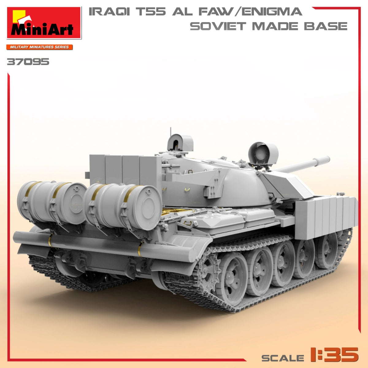 MiniArt 37095 IRAQI T-55 AL FAW/ENIGMA. SOVIET MADE BASE 1/35 – immagine 6