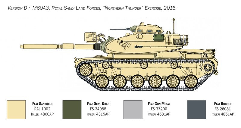 Italeri 6582 M60A3 1/35 – immagine 6