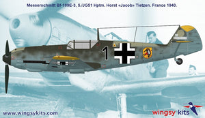 Wingsy Kits D5-08 German WWII Fighter MESSERSCHMITT Bf 109 E-3 1/48 – zdjęcie 13