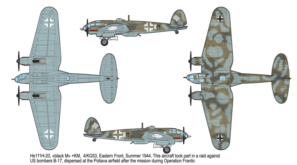 Roden 344 Heinkel He-111 H-16/H-20 1/144 – immagine 3