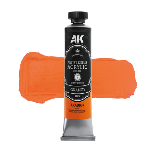 AK Interactive AKAD007 Artist Dense Acrylic - Orange