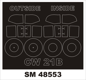 Montex SM48553 CW-21B pour DORA WINGS 1/48