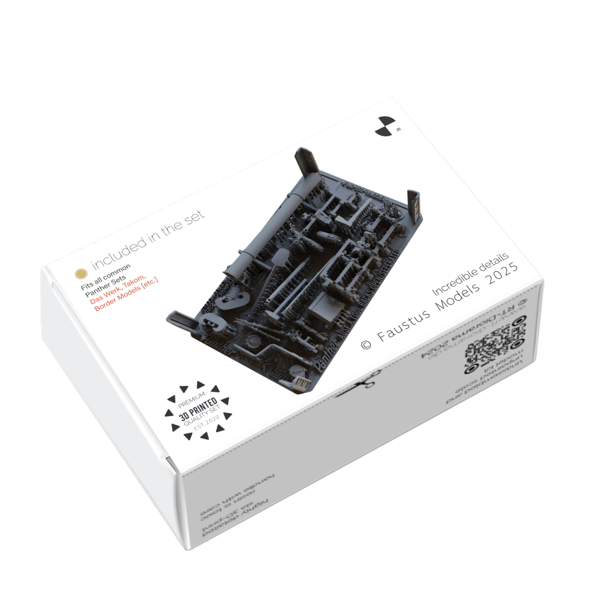 Faustus Models FM35043 Panther Ausf.A Tools Empty [seperated] 1/35