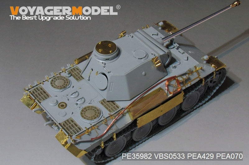 Voyager Model PE35982 WWII German Panther D Tank Early version Basic For TAKOM 2103 1/35 – immagine 5