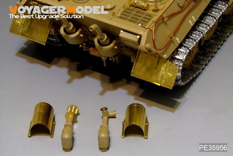 Voyager Model PE35956 WWII German King Tiger (Porsche Turret) For MENG TS-037 1/35 – immagine 8
