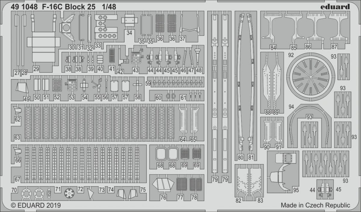 Eduard 491048 F-16C Block 25 1/48 TAMIYA – imagen 2