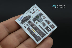 Quinta Studio QD32247 F-104C 3D-Printed &amp;amp; coloured Interior on decal paper (Italeri) 1/32 – immagine 5