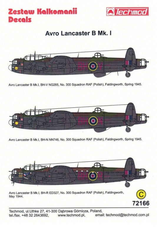 Techmod 72166 Avro Lancaster B Mk. I 1/72 – immagine 2