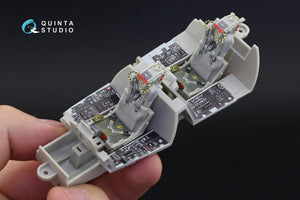 Quinta Studio QD32036 F-4D 3D-Printed &amp;amp; coloured Interior on decal paper (Tamiya) 1/32 – immagine 5