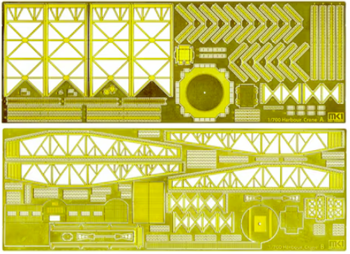 Ensemble de grue Fujimi 115634 pour port, échelle 1/700