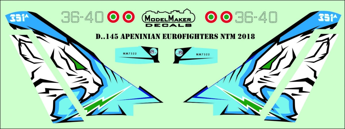 ModelMaker Decals D48145 Apennine Eurofighters NTM 2018 1/48 – image 2