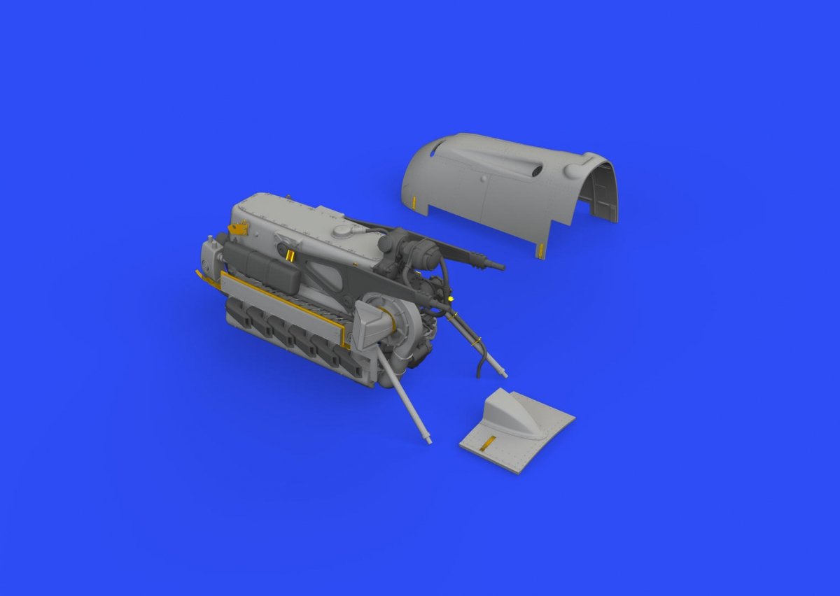 Eduard 632137 Bf 109E engine EDUARD 1/32 – Bild 3