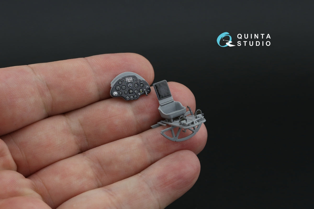 Quinta Studio QD48491 I-16 3D-Printed coloured Interior on decal paper (for Zvezda kit) 1/48 – immagine 4