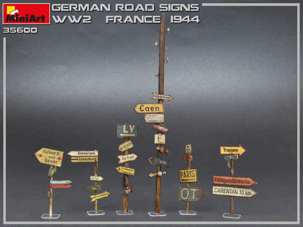 MiniArt 35600 GERMAN ROAD SIGNS WW2 (FRANCE 1944) 1/35 – image 4