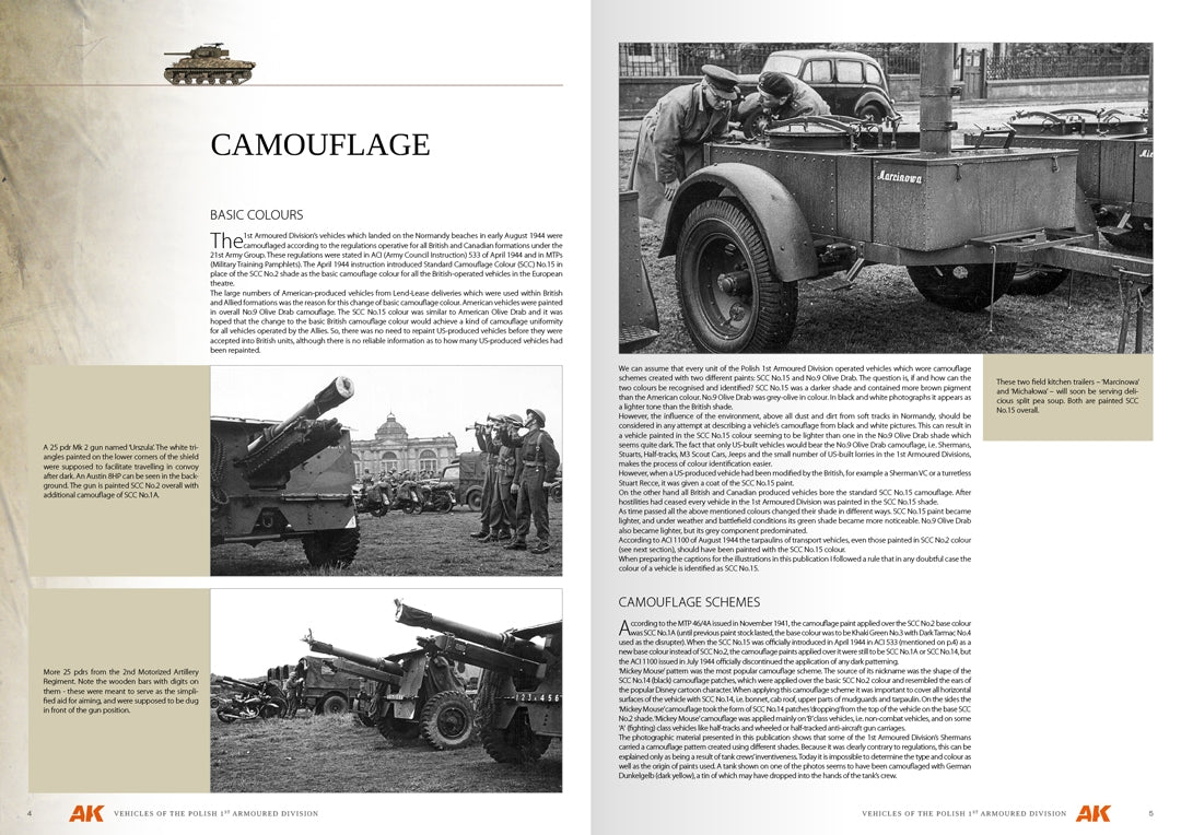 AK Interactive AK130010 VEHICLES OF THE POLISH 1ST ARMOURED DIVISION – CAMOUFLAGE PROFILE GUIDE - English – immagine 3