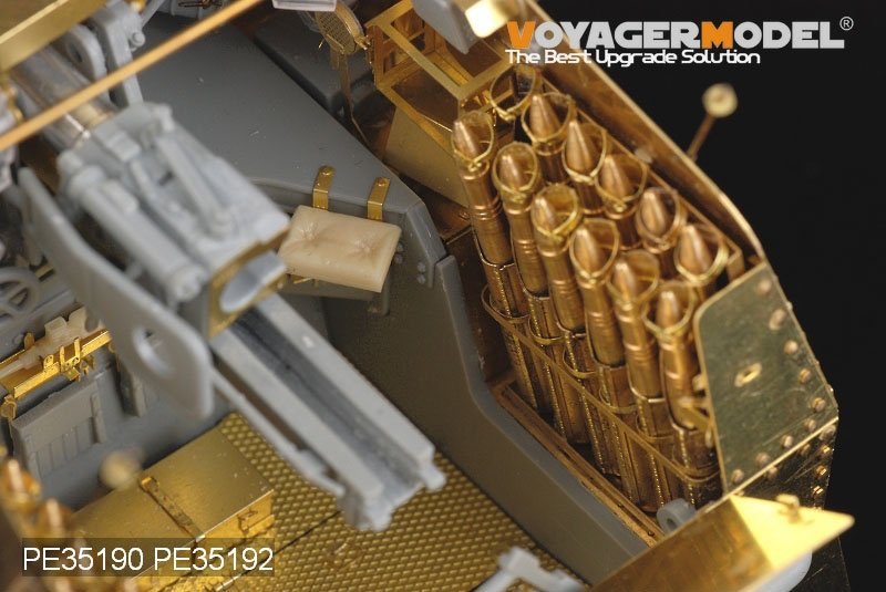 Voyager modèle PE35192 WWII allemand Marder III Ausf.M plancher et rangement de munitions (pour DRAGON) 1/35 – image 2