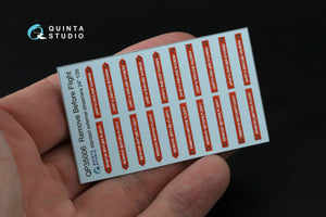 Quinta Studio QP35006 Remove Before Flight standart external streamer 24, 20 Pcs 1/35 – immagine 3