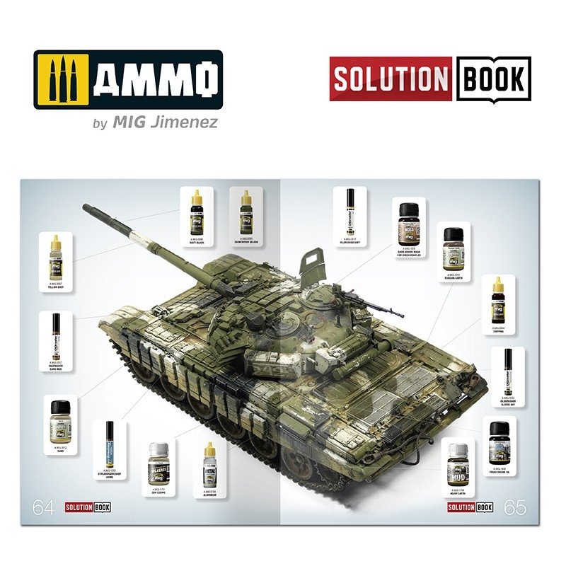 Ammo of Mig 6518 SOLUTION BOOK HOW TO PAINT MODERN RUSSIAN TANKS (Multilingual) – immagine 4