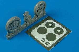 Aires 2029 Bf 109 wheels + paint mask 1/32 Hasegawa