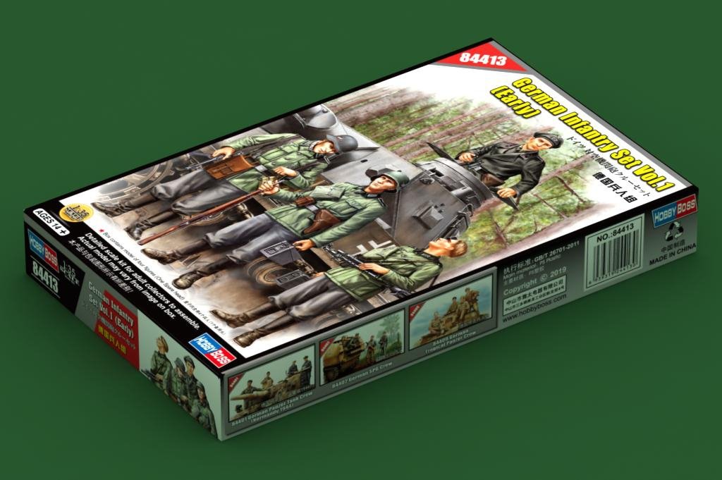 Hobby Boss 84413 German Infantry Set Vol.1 (Early) 1/35 – immagine 2