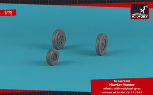 Armory Models AW72408 Hawker Hunter weighted wheels 1/72 – immagine 4