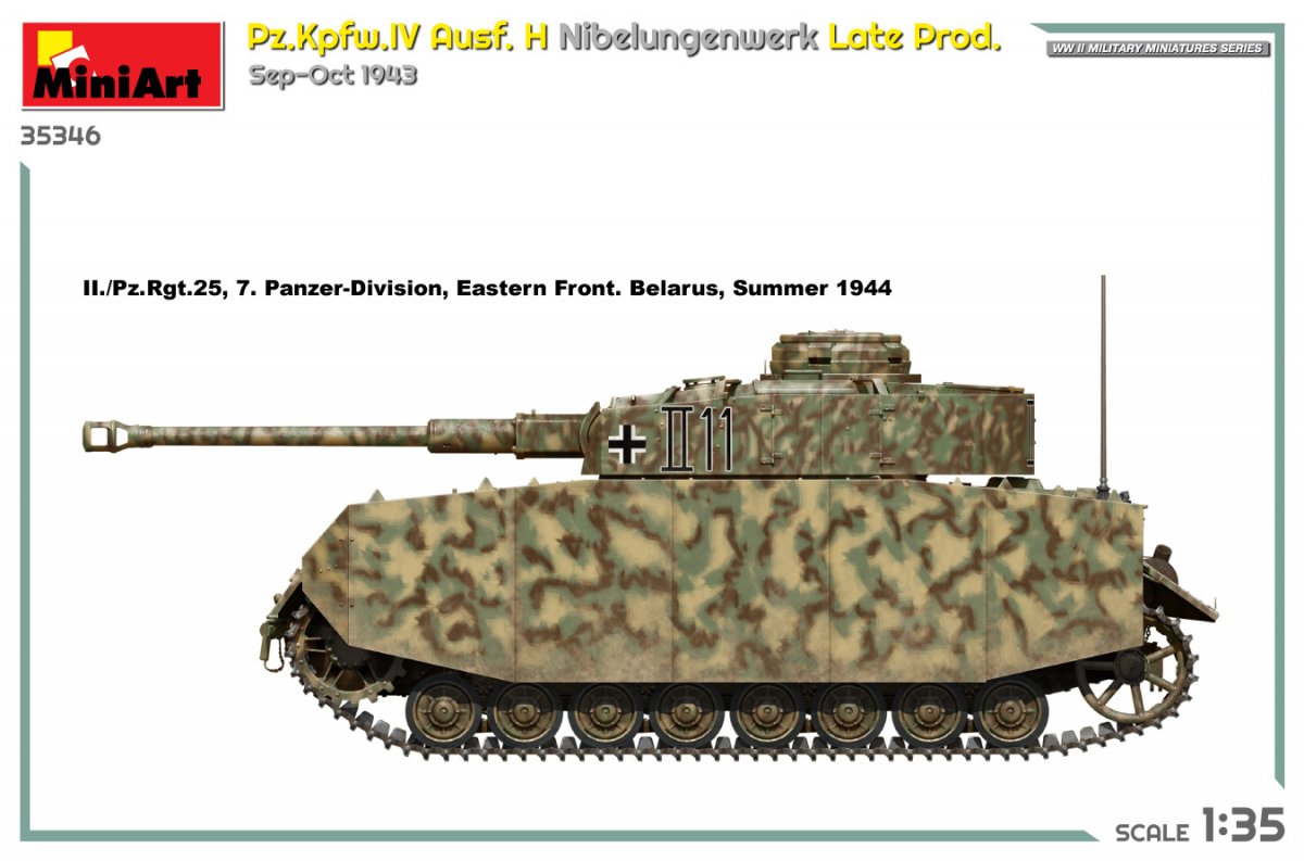 MiniArt 35346 Pz.Kpfw.IV Ausf. H Nibelungenwerk Late Prod. Sep-Oct 1943 1/35 – immagine 5
