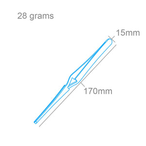 Modelcraft PTW1126 Straight Tip Reverse Action Blunt End Tweezers (160mm) – imagen 2