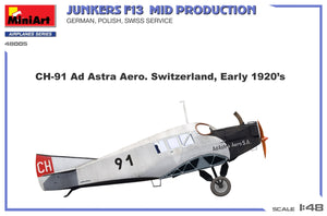 MiniArt 48005 Junkers F13. Mid Prod. German, Polish, Swiss Service 1/48 – immagine 9