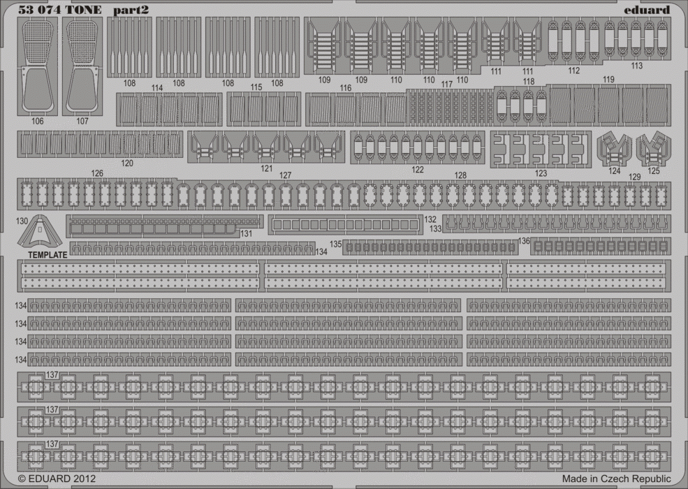 Eduard 53074 TONE 1/350 Tamiya – imagen 2