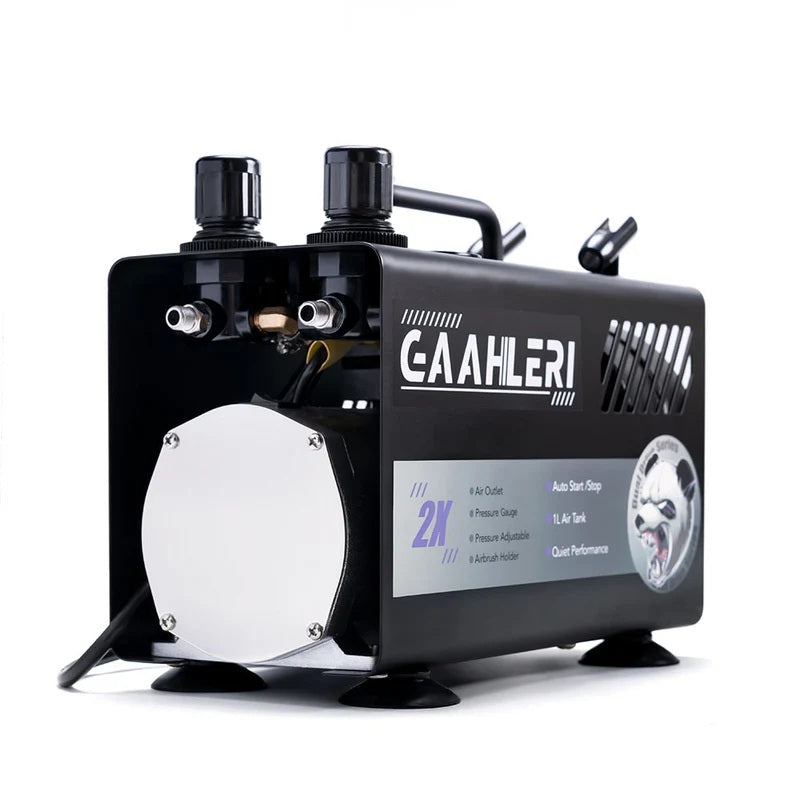 Gaahleri 43127 Dual Drive Series Airbrush Kit Compressor GT-918 – Bild 6