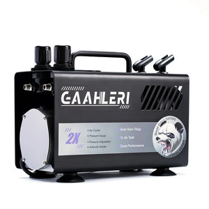 Gaahleri 43127 Dual Drive Series Airbrush Kit Compressor GT-918 – Bild 7