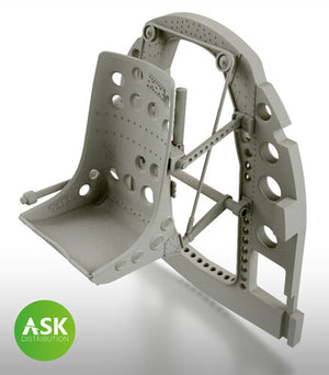 Art Scale Kit A32016 A6M Bulkhead with Seat in Middle Position - 3D rec. for Tamiya 1/32