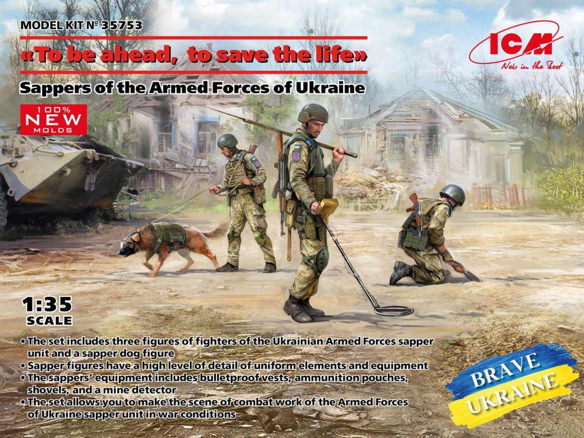 ICM 35753 To be ahead, to save the life - Sappers of the Armed Forces of Ukraine 1/35