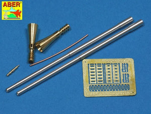 Aber 35L-100 Set of 5,5cm Rheinmetall Geraet 58 barrels for German E-50 Flakpanzer 1/35