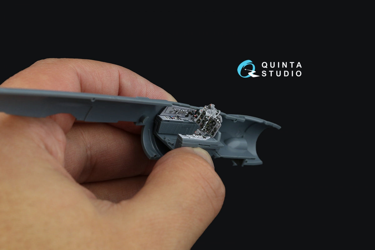 Quinta Studio QD72109 MiG-21PFM Gray panels 3D-Printed &amp;amp; coloured Interior on decal paper (Eduard) 1/72 – Bild 11