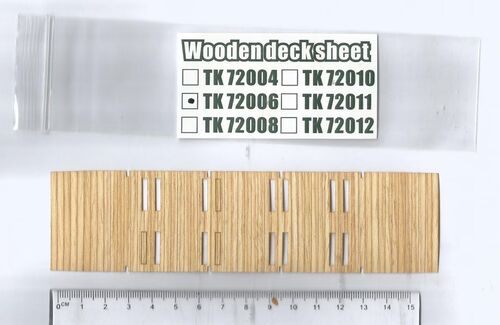 T-Model TK72006 Wooden deck sheet 1/72