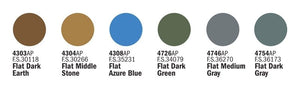 ITALERI 432AP RAF Aircraft II World War (6 Acrylic Paints Set) – immagine 2