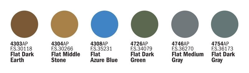 ITALERI 432AP RAF Aircraft II World War (6 Acrylic Paints Set) – immagine 2