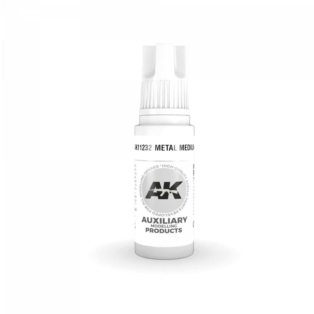 AK Interactive AK11232 METAL MEDIUM – AUXILIARY 17ml – immagine 2