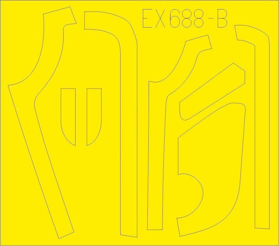 Eduard EX688 B-17G antiglare panels (VE production) 1/48 HKM – immagine 2