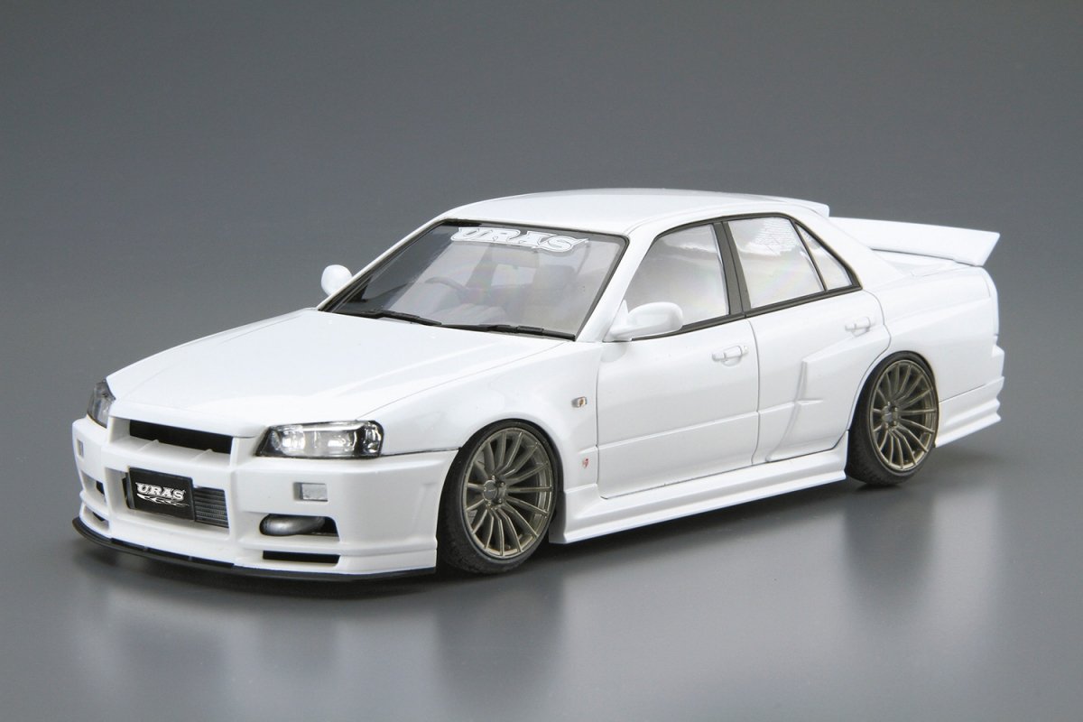 Aoshima 05534 URAS ER34 Skyline Type-R &amp;#39;01 (Nissan) 1/24 – immagine 2