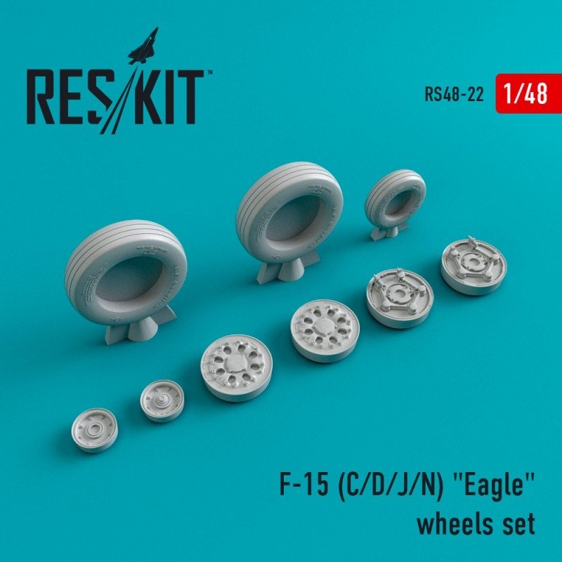 RESKIT RS48-0022 F-15 (C/D/J/N) &amp;quot;Eagle&amp;quot; resin wheels 1/48